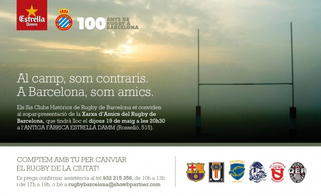 Invitación cena Rugby Barcelona